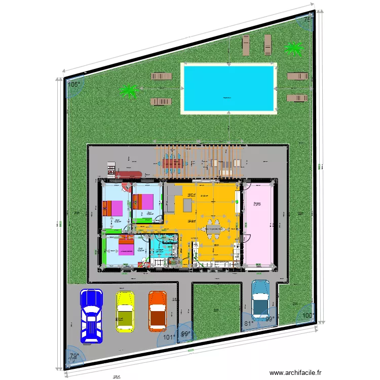 le grand aubat 4.4. Plan de 