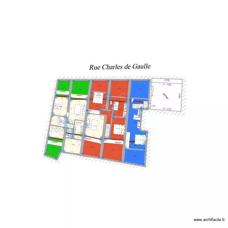 Etage CDG 2. Plan de 