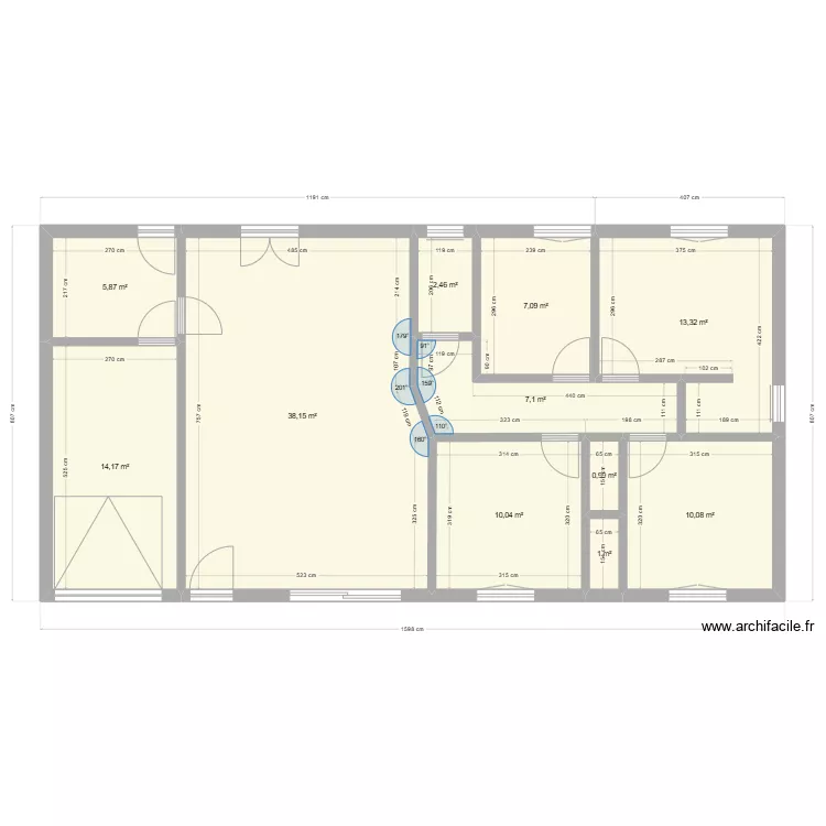maison 120 masse mur. Plan de 