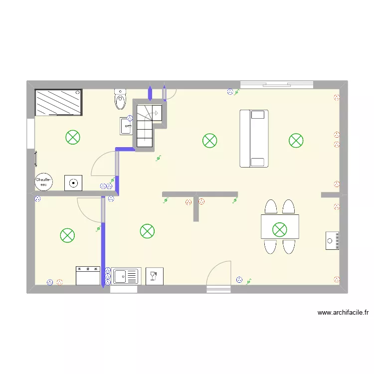 Tony sous-sol. Plan de 