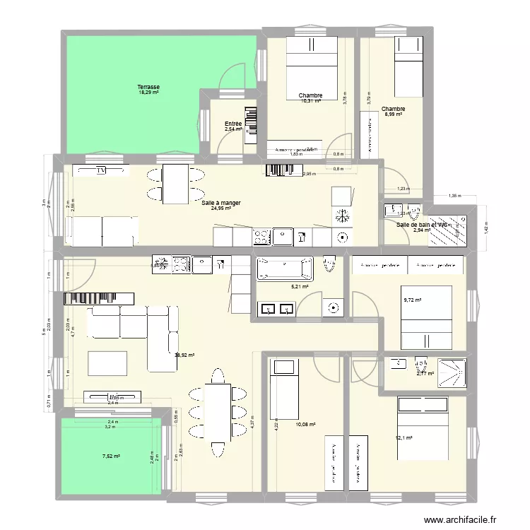 Les Frênes définitif 05.04.2026. Plan de 46 et 522 m² Les Frênes définitif 05.04.2026. Plan de 46 et 522 m²