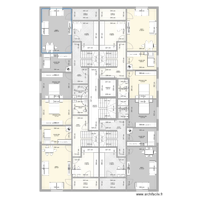 celaliye 1256/5 4 daire dubleks . Plan de 0 pièce et 0 m2