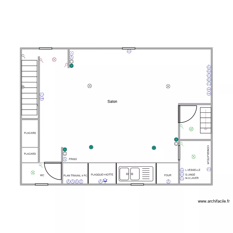RDC. Plan de 10 et 56 m² RDC. Plan de 10 et 56 m²