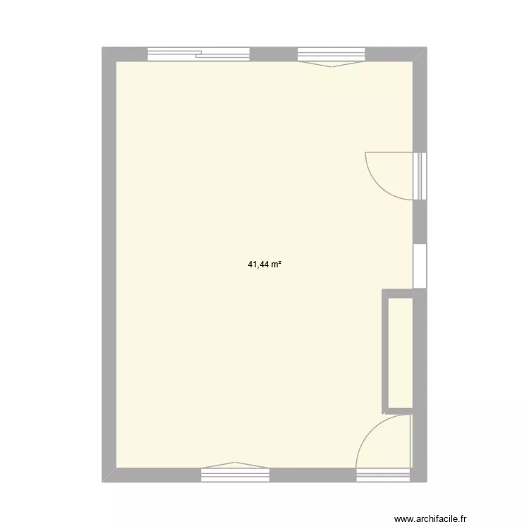 maison. Plan de 1 Pièce et 41 m² maison. Plan de 1 Pièce et 41 m²