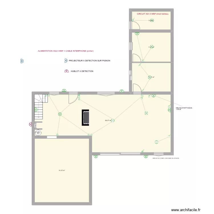 RENARD ECLAIRAGE ANCIENNE PARTIE 13 mai 2026. Plan de 5 et 132 m² RENARD ECLAIRAGE ANCIENNE PARTIE 13 mai 2026. Plan de 5 et 132 m²