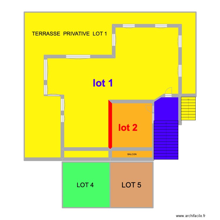 plan du Matafan 1 ER etage TEST. Plan de 20 pièces et 140 m2