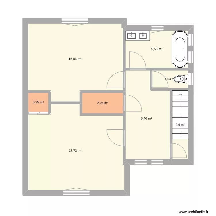 2EME LE PORTEL. Plan de 8 et 55 m² 2EME LE PORTEL. Plan de 8 et 55 m²