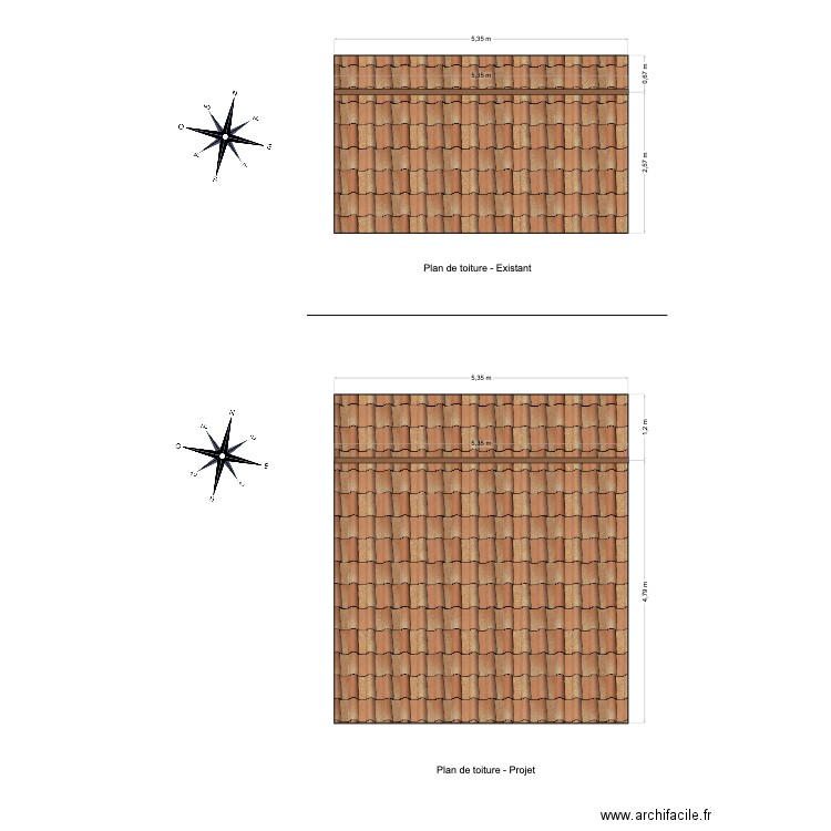 Plans de toitures. Plan de 0 pièce et 0 m2