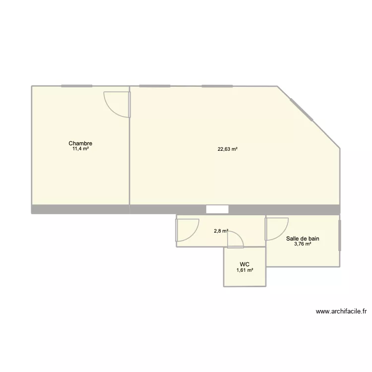 App. Plan de 5 pièces et 42 m² App. Plan de 5 pièces et 42 m²