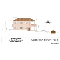 Daniel fa&ccedil;ade OUEST - existant 1