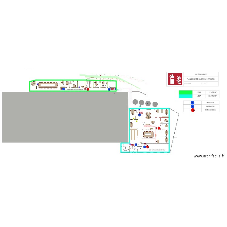 PLANS ETAGE BUREAU BISCUITERIE. Plan de 2 pièces et 537 m2