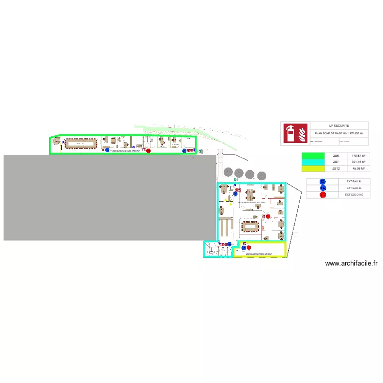 PLANS ETAGE BUREAU BISCUITERIE. Plan de 