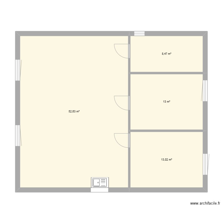 MAISON LA CIOTAT HAUT. Plan de 4 pièces et 87 m2