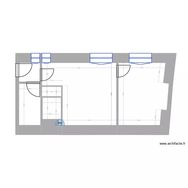 F.GEVAUDAND Taitbout 2D. Plan de 