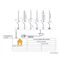 Sch&eacute;ma unifilaire Rez de chauss&eacute;e