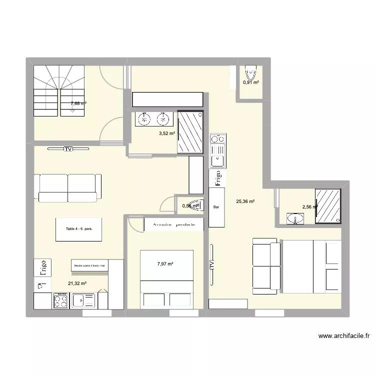 1er stage square. Plan de 8 et 70 m² 1er stage square. Plan de 8 et 70 m²