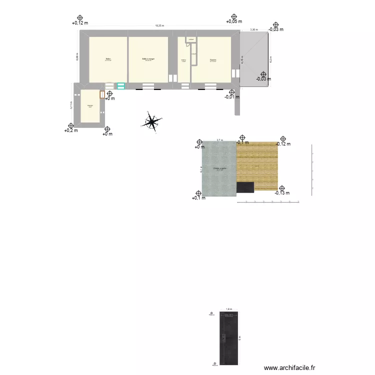 maison actuellement avec toiture. Plan de 17 Pièces et 239 m² maison actuellement avec toiture. Plan de 17 Pièces et 239 m²