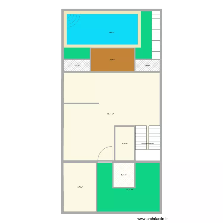 VV2. Plan de 9 et 183 m² VV2. Plan de 9 et 183 m²