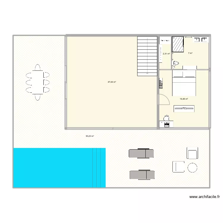 Maison colinne 2. Plan de 8 pièces et 367 m²