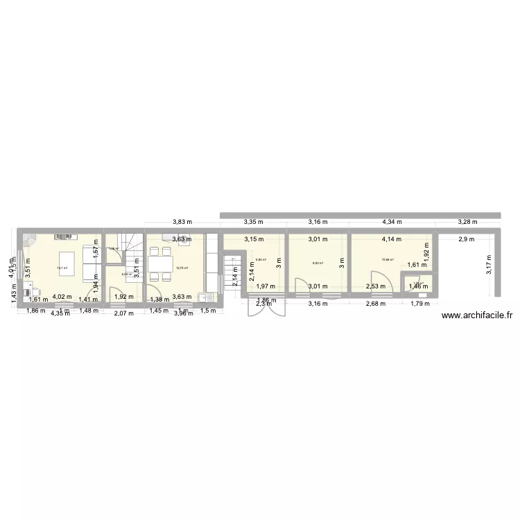 Barbi Après Septembre 2026 V3. Plan de 8 Pièces et 61 m² Barbi Après Septembre 2026 V3. Plan de 8 Pièces et 61 m²