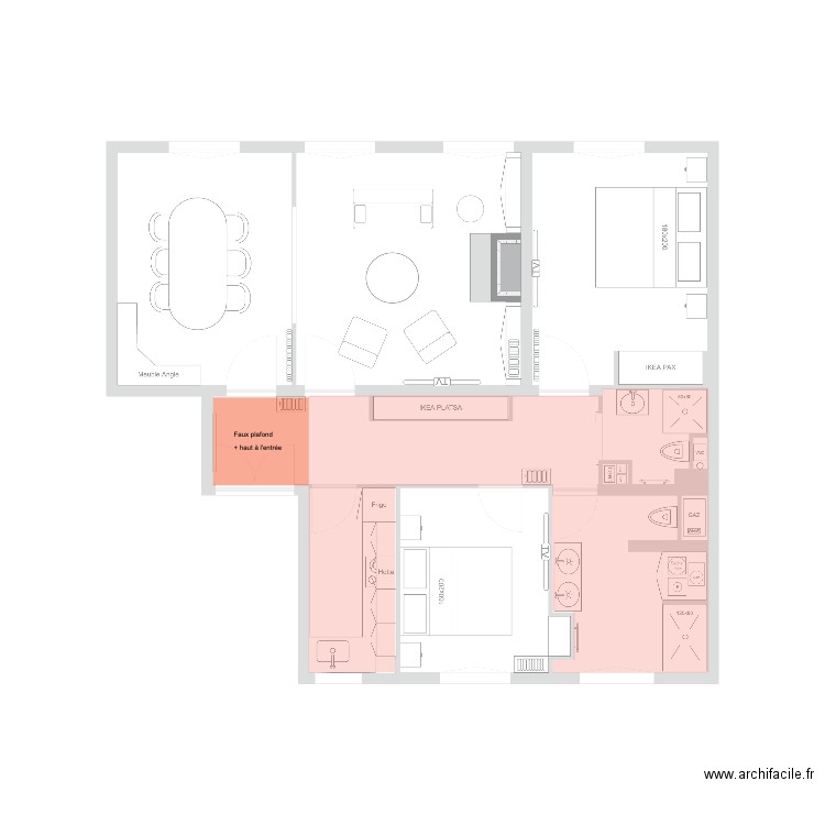 Plan Faux plafond. Plan de 0 pièce et 0 m2