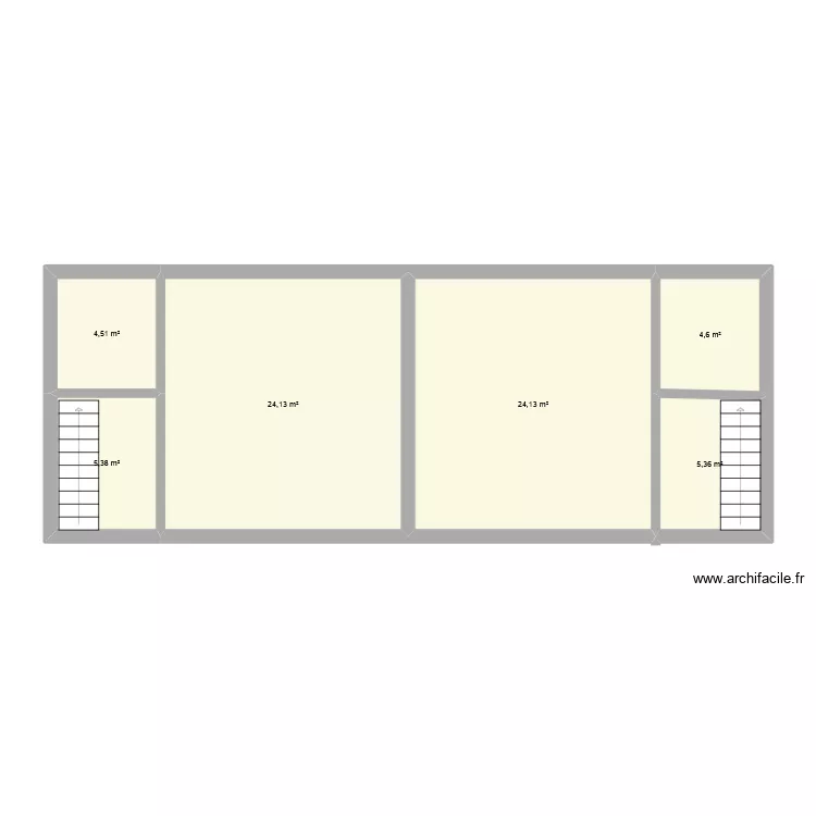 jet compact avec airbnb. Plan de 6  et 68 m²