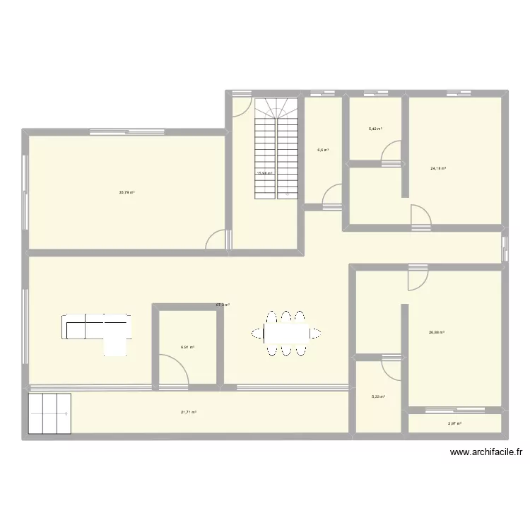 Ma maison. Plan de 11  et 219 m²