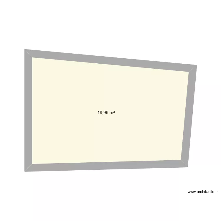 maison. Plan de 1  et 19 m²