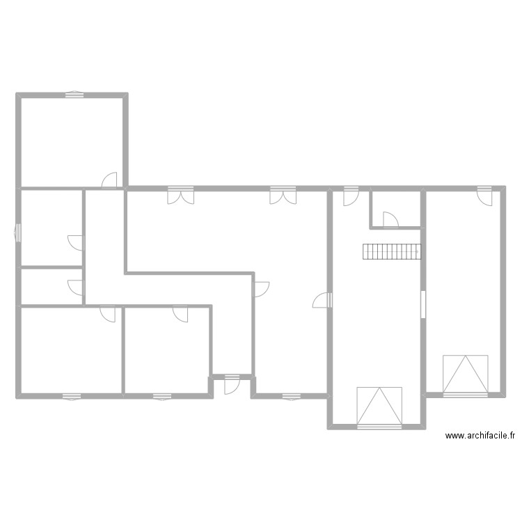 villard. Plan de 10 pièces et 301 m2