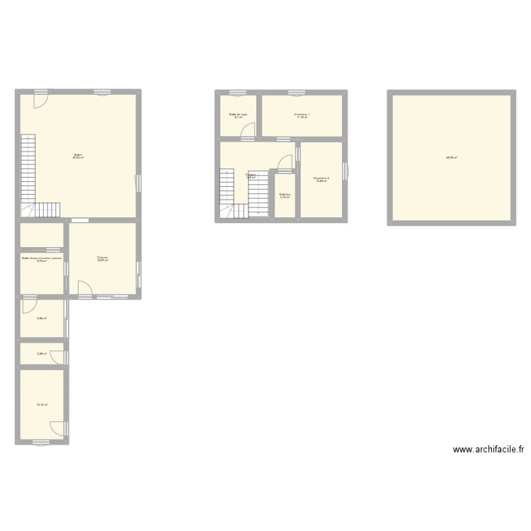 Maison. Plan de 0 pièce et 0 m2