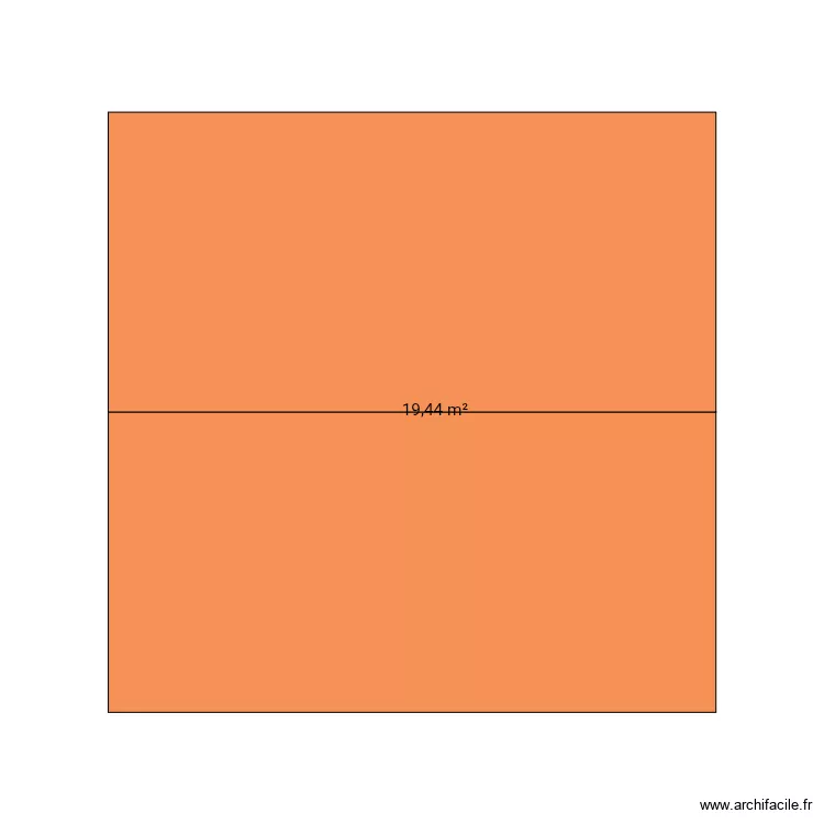 Saint. Plan de 1  et 19 m²