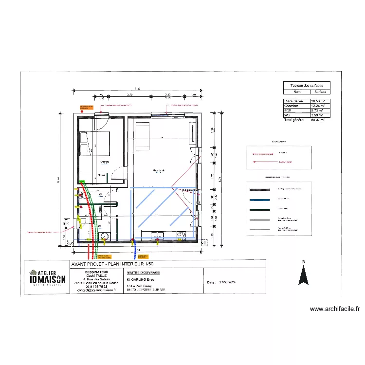GARLING RENO. Plan de 