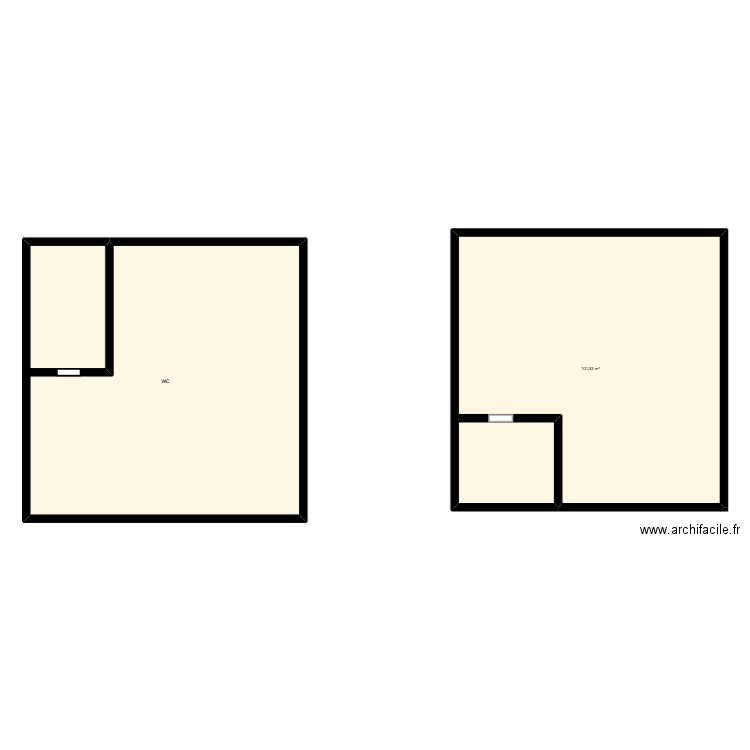 BARBER SHOP 74. Plan de 2 pièces et 206 m2