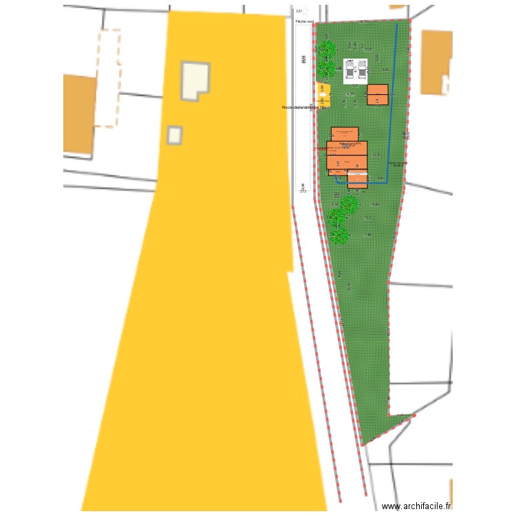 PLAN DE MASSE 1. Plan de 0 pièce et 0 m2