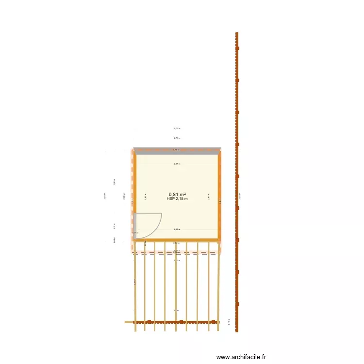 Abri de jardin 2026_1. Plan de 1 Pièce et 7 m² Abri de jardin 2026_1. Plan de 1 Pièce et 7 m²