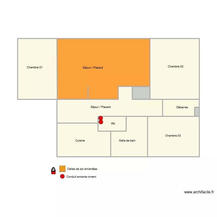 761300577. Plan de 10  et 61 m²