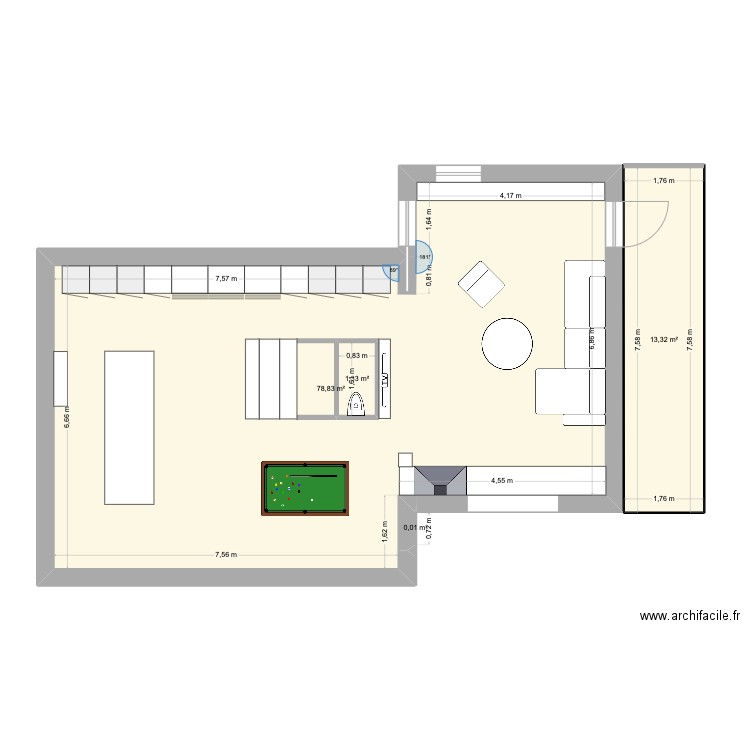 Manigod - 4 bis 3. Plan de 4 pièces et 95 m2