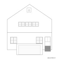 Façade apres travaux garage
