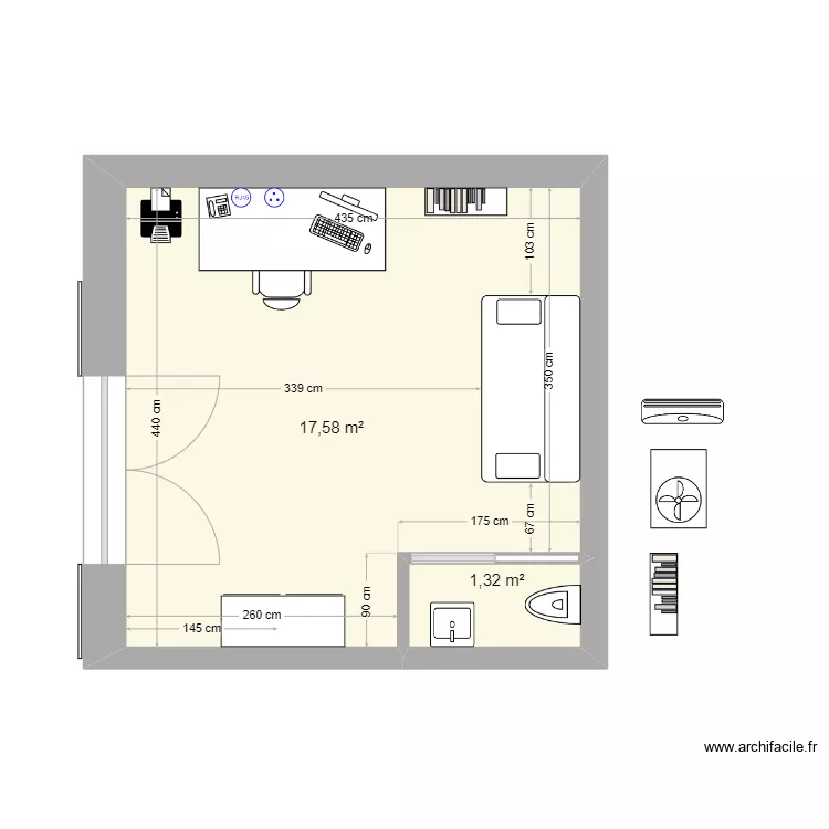 Bureau. Plan de Bureau. Plan de