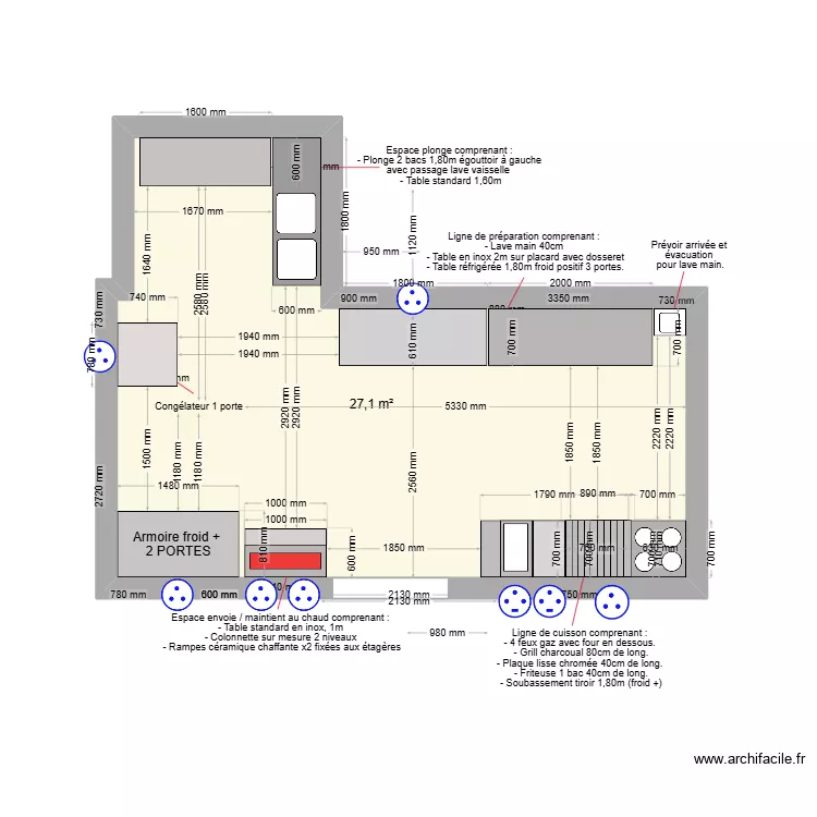 CUISINE EVREN. Plan de 