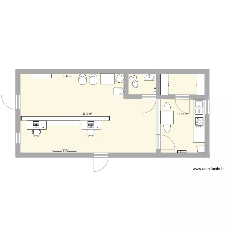 PLAN ACCEUIL. Plan de 2 et 44 m² PLAN ACCEUIL. Plan de 2 et 44 m²