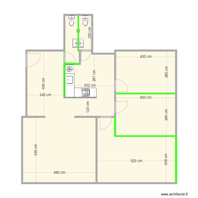 appart papa 2. Plan de 0 pièce et 0 m2
