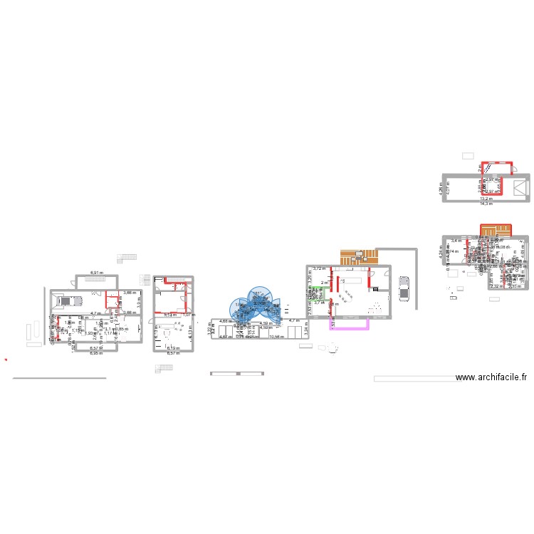 appartement 34. Plan de 31 pièces et 322 m2