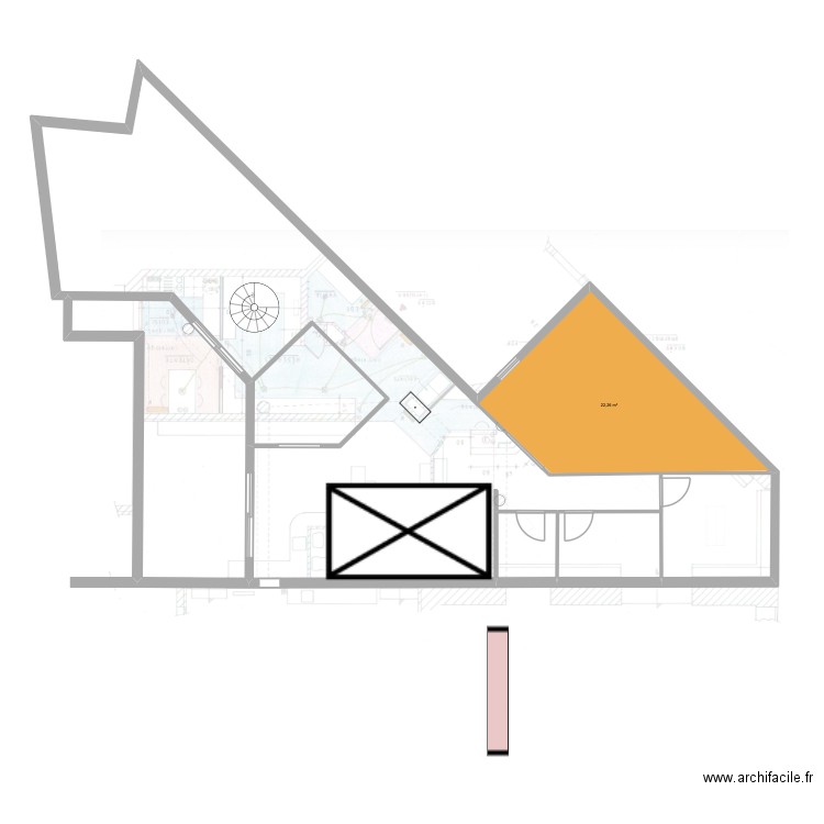 Plan appartement 1. Plan de 6 pièces et 151 m2