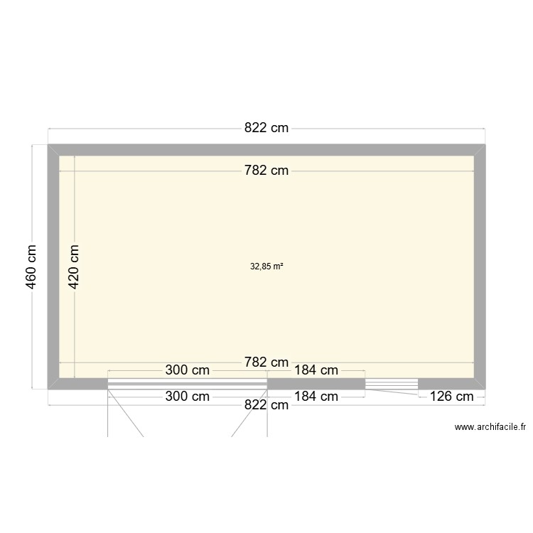 Garage version 2. Plan de 0 pièce et 0 m2