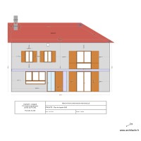 PLAN FACADE SUD projeté