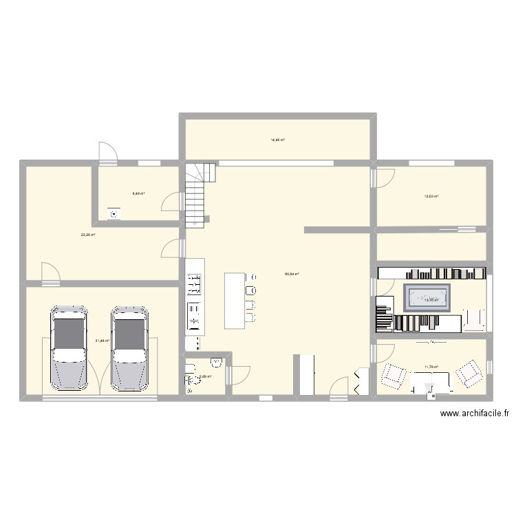 maison reve. Plan de 9 pièces et 200 m2