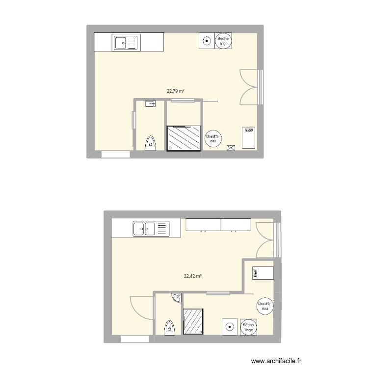 Arriere cuisine. Plan de 0 pièce et 0 m2