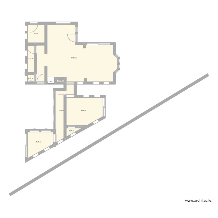 Extension M&eacute;rignies. Plan de 0 pièce et 0 m2