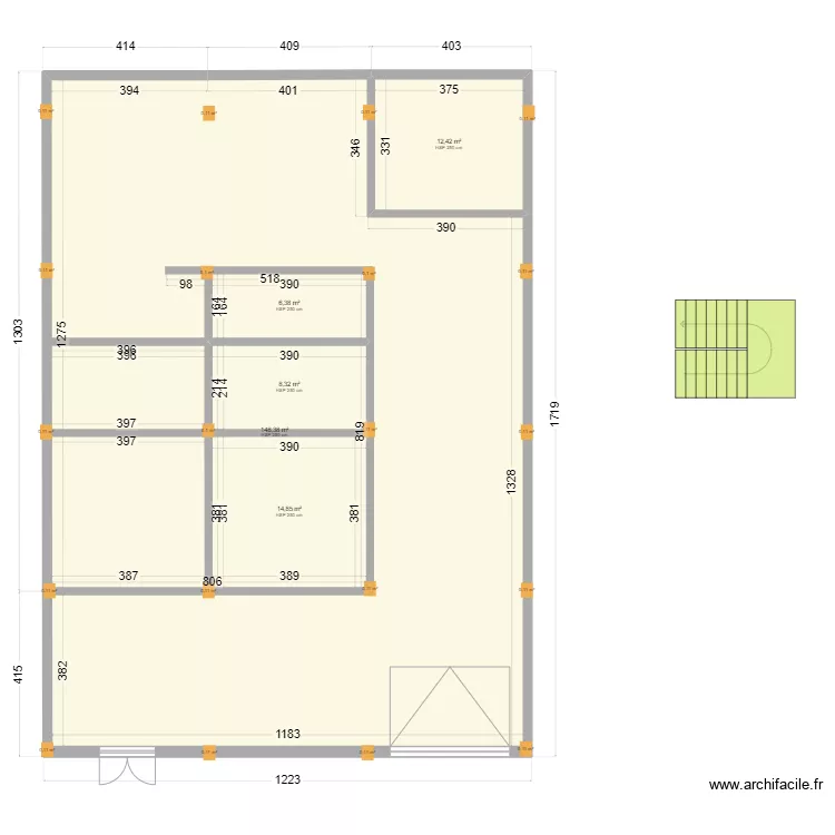 MAISON OULED DJELLAL. Plan de 